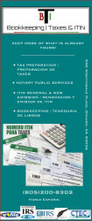 BTI Bookkeeping Taxes & ITIN