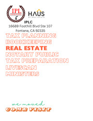 IPL Taxes Bookkeeping Notary Public Real Estate